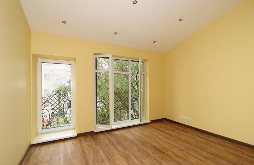 Bright room with large windows