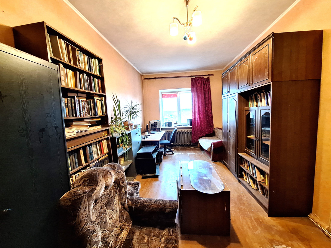 Living room with furniture and sofa.