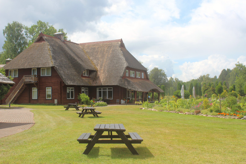 Traditional guesthouse with garden.
