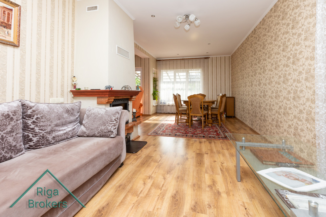Living room view towards dining area.
