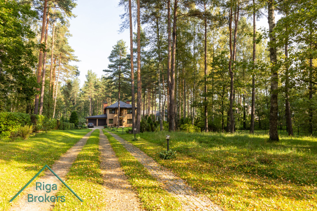 House in a quiet forest area.