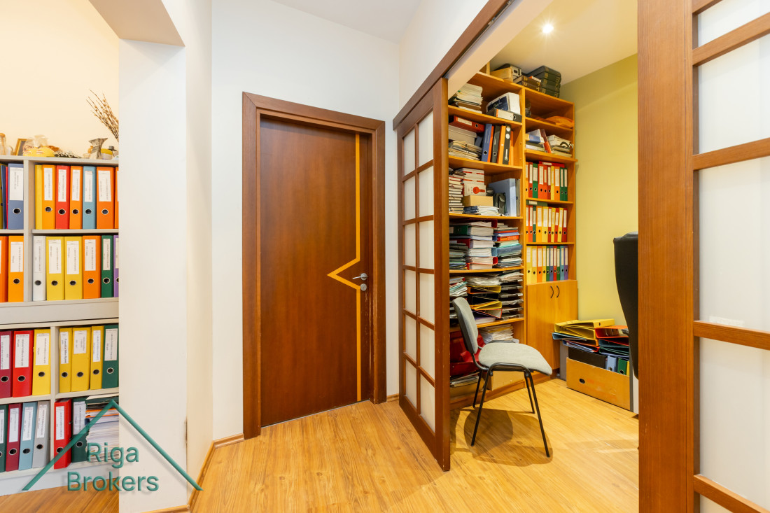 Library room with document folders.