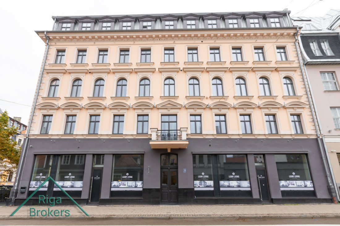  Renovated building with classic facade.