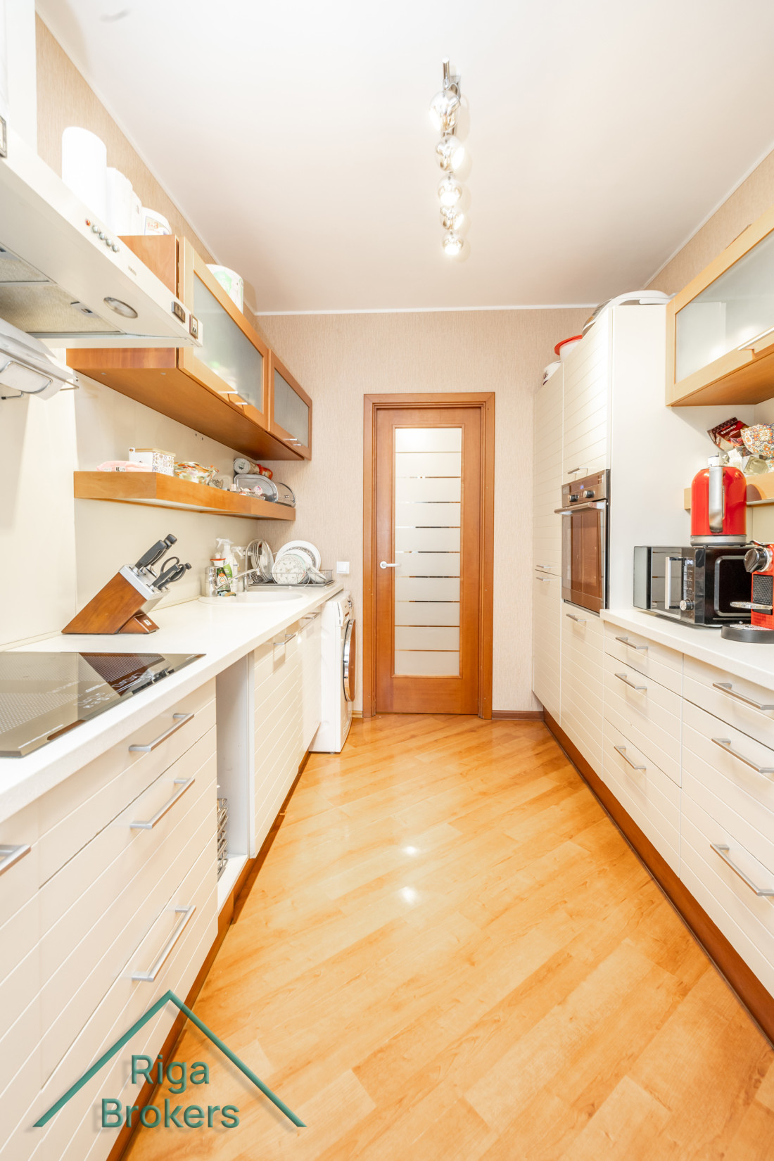 Bright kitchen with dining corner.