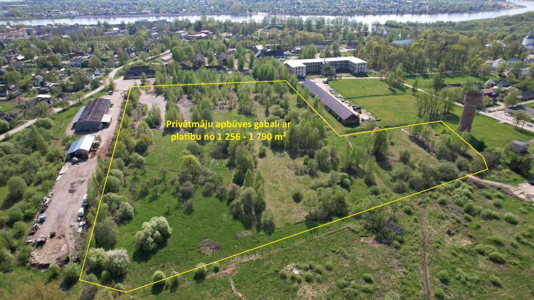 Zemes gabals apbūvei ar norādītiem izmēriem