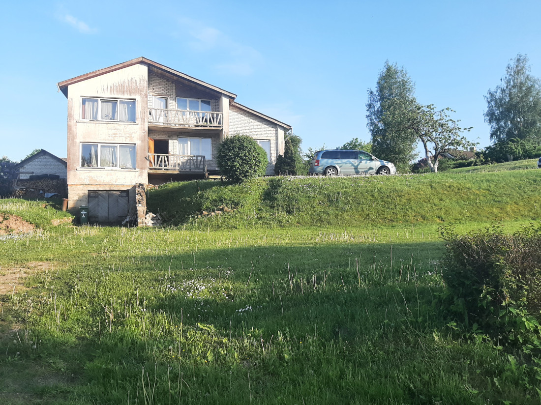 Two-story private house with a garden