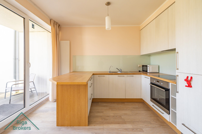 Modern kitchen with light interior