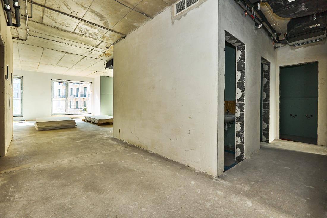 Spacious room under construction phase.