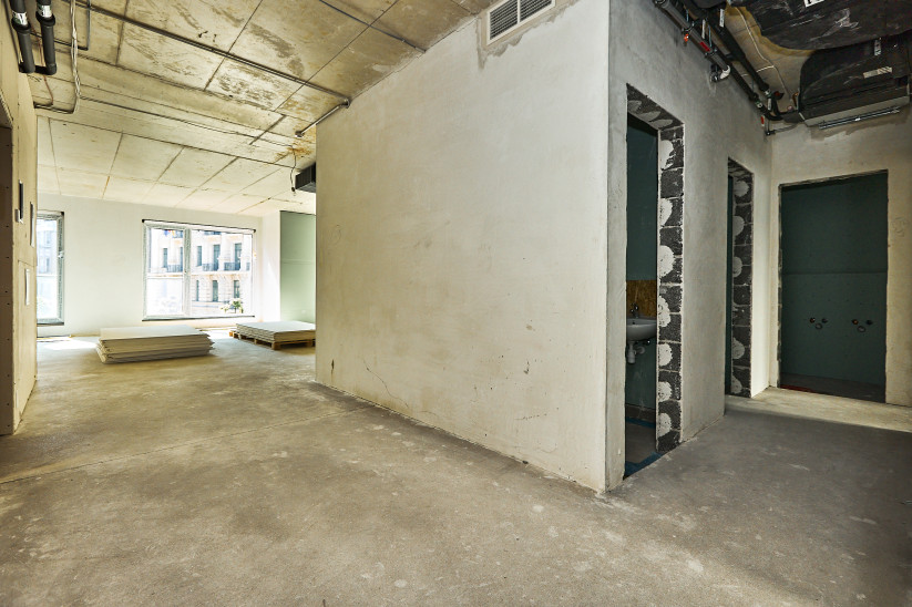 Spacious room under construction phase.